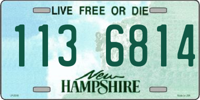NH license plate 1136814
