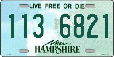 NH license plate 1136821