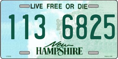 NH license plate 1136825