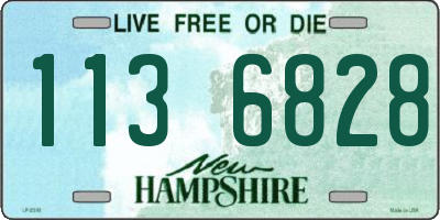 NH license plate 1136828