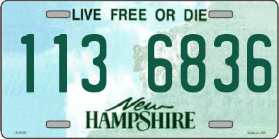 NH license plate 1136836