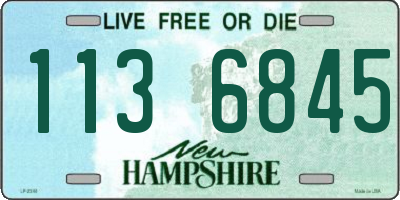 NH license plate 1136845