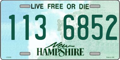 NH license plate 1136852