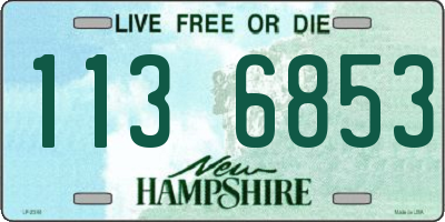 NH license plate 1136853