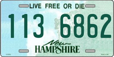NH license plate 1136862