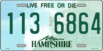 NH license plate 1136864