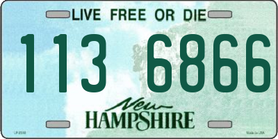 NH license plate 1136866