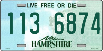NH license plate 1136874