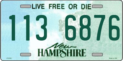 NH license plate 1136876