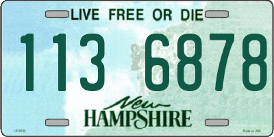 NH license plate 1136878