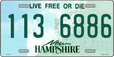 NH license plate 1136886