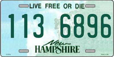 NH license plate 1136896