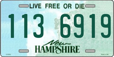 NH license plate 1136919