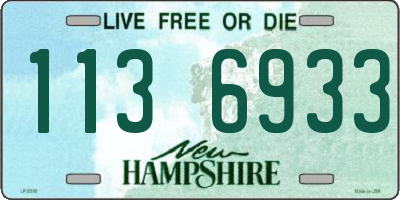 NH license plate 1136933