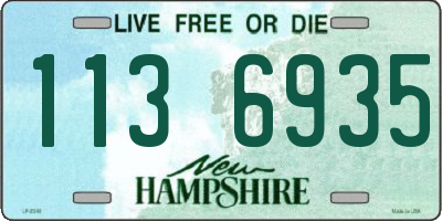 NH license plate 1136935