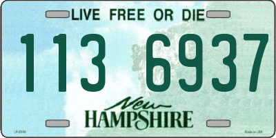 NH license plate 1136937