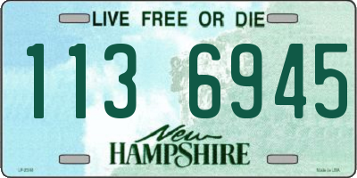 NH license plate 1136945