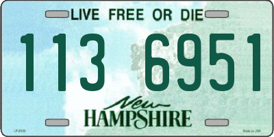 NH license plate 1136951