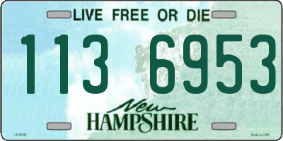 NH license plate 1136953
