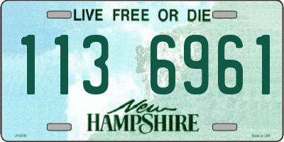 NH license plate 1136961
