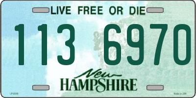 NH license plate 1136970