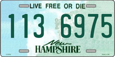 NH license plate 1136975