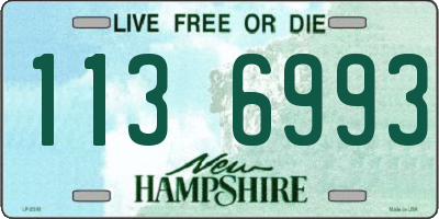 NH license plate 1136993