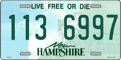 NH license plate 1136997
