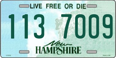 NH license plate 1137009