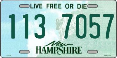 NH license plate 1137057