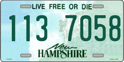 NH license plate 1137058
