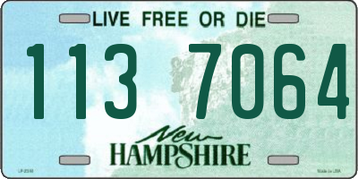 NH license plate 1137064