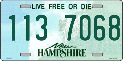 NH license plate 1137068