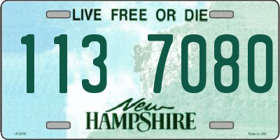 NH license plate 1137080