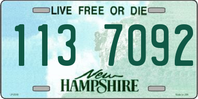 NH license plate 1137092