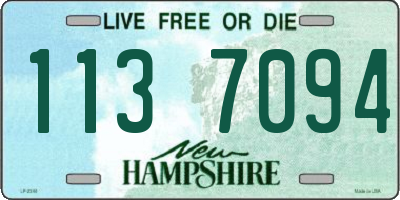 NH license plate 1137094