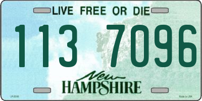 NH license plate 1137096