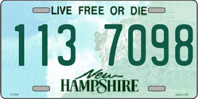 NH license plate 1137098