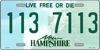 NH license plate 1137113
