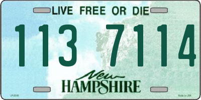 NH license plate 1137114