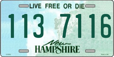 NH license plate 1137116
