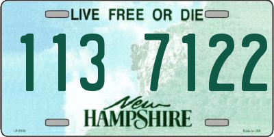 NH license plate 1137122