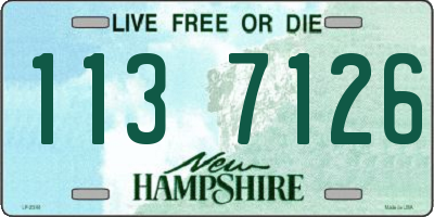 NH license plate 1137126