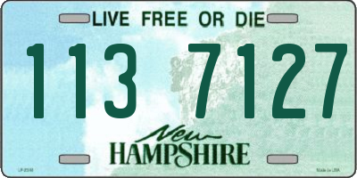 NH license plate 1137127