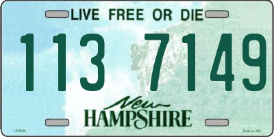 NH license plate 1137149