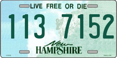 NH license plate 1137152