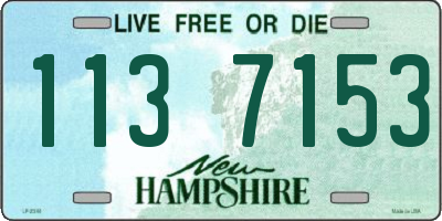 NH license plate 1137153