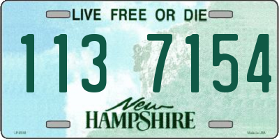 NH license plate 1137154