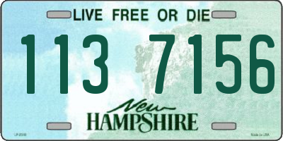 NH license plate 1137156