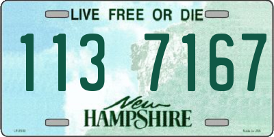 NH license plate 1137167